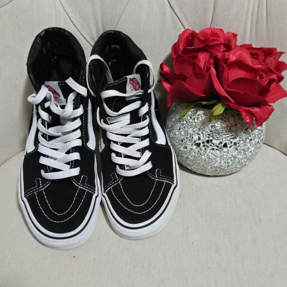 Vans Black and White Skate Shoes